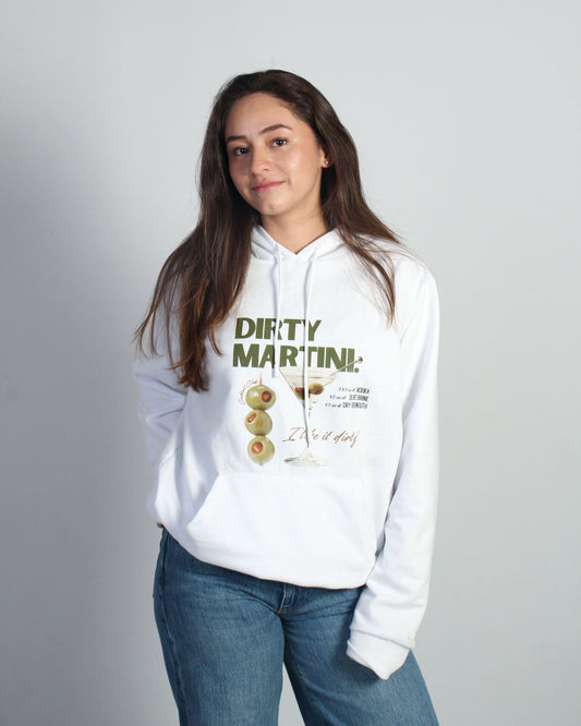 Dirty Martini Cocktail Club Hoodie - Blanco