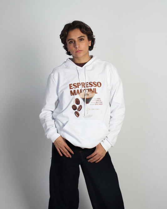 Espresso Martini Cocktail Club Hoodie - Blanco