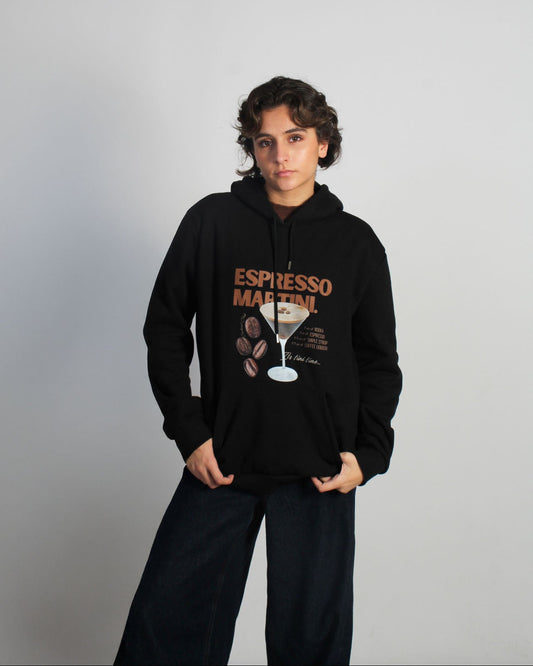 Espresso Martini Cocktail Club Hoodie - Negro
